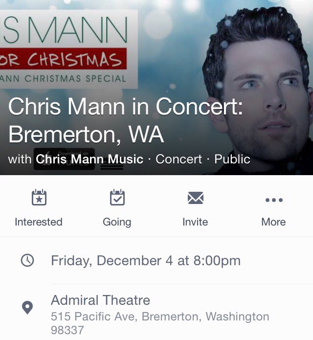 IamChrisMann's tweet photo. Come spend an evening with me at @admiral_theatre! All your holiday favorites & new music! #MerryChrismannMas πβοΈβοΈ https://t.co/ky2yIXW6mC