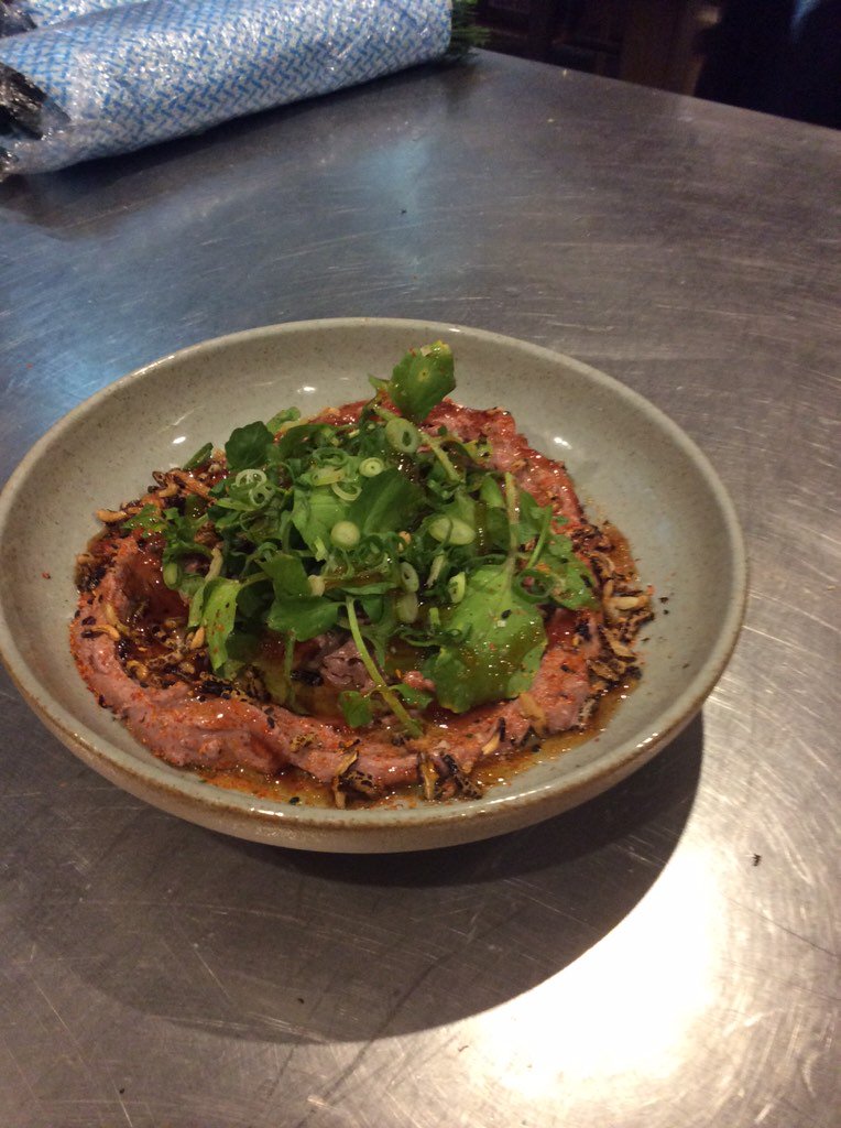 maxsmith38's tweet photo. Duck livers , yuzu , wild rice https://t.co/GVryw5DCpe