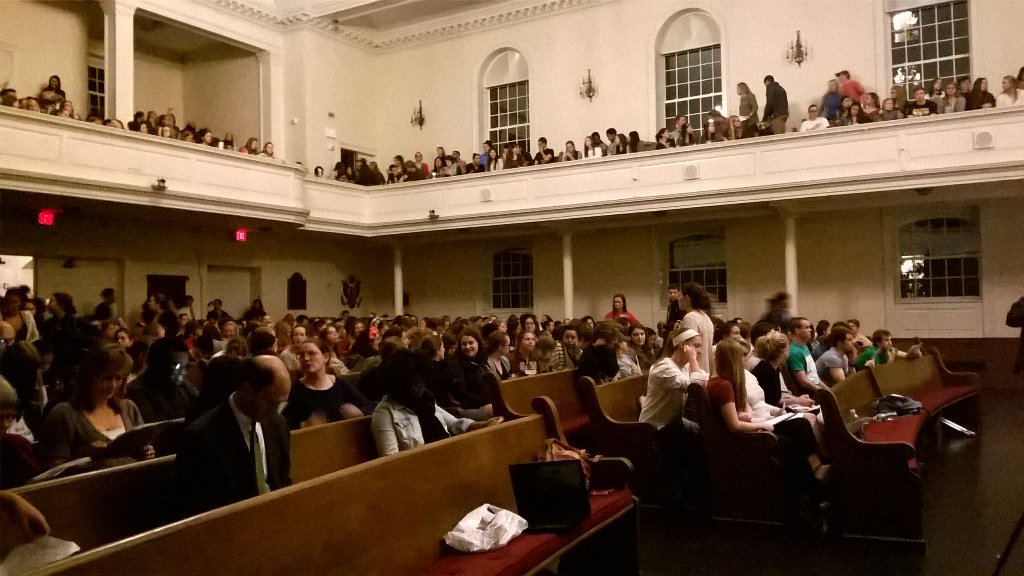 colgateacc's tweet photo. About to begin... Head over to chapel if you haven't already! #breakthesilence https://t.co/PXeF5HCDoT