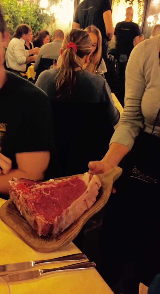 Jun Kang on Twitter "1.4kg of tbone steak in Florence. Destroyed