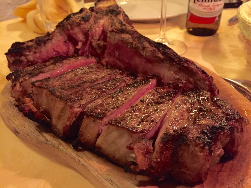 Jun Kang on Twitter "1.4kg of tbone steak in Florence. Destroyed