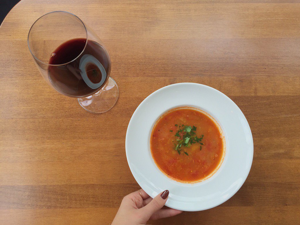 Come warm up with our new Spanish Fisherman Stew and a glass of the #Rioja! #JOEYwineroom #wine #yvr #vancouver