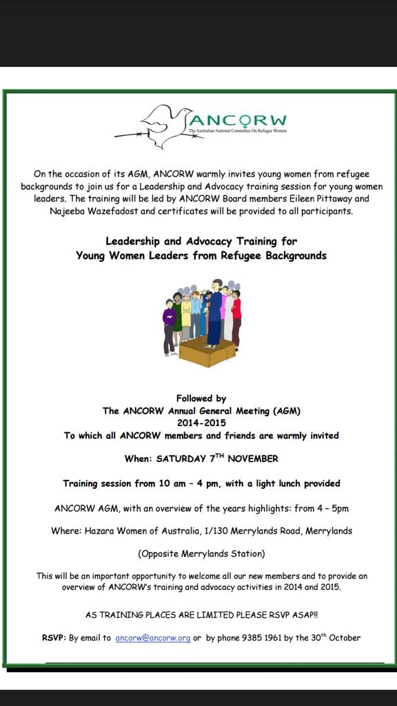 NWadefadost's tweet photo. ADVOCACY TRAINING tomorrow https://t.co/C03BGB8YeU