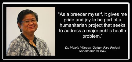 #GoldenRice promises to be a tool vs hidden hunger, claims @IRRI expert ow.ly/UjcgW

<a href="/Golden_Rice/">Golden Rice</a> #gmo