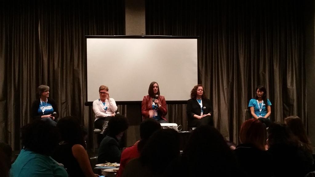 ericastanley's tweet photo. Really impressive #womenintech on the stage at #codessAtl https://t.co/sVuHpo19jx