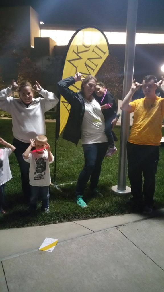 #tbt to Relay for Life! One of our newest Student Alumni Council members, Ryan Grey, with some NKU alumni! #NKUSAC