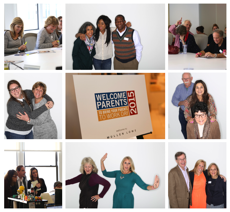 Inaugural 'Take Your Parents to Work Day' at #MullenloweBOS was a smash! @LinkedIn #BIYP