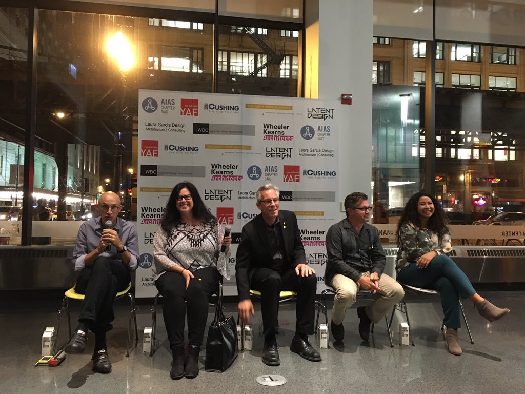 funarchitect's tweet image. Amazing firm startup perspectives from friends @wheelerkearns @ScottRappe @LATENT_DESIGN  @AIAChicago @AIASSAIC #YAF
