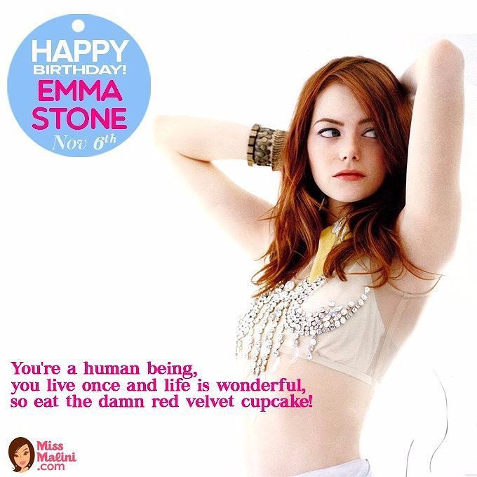 Happy birthday Emma Stone!  