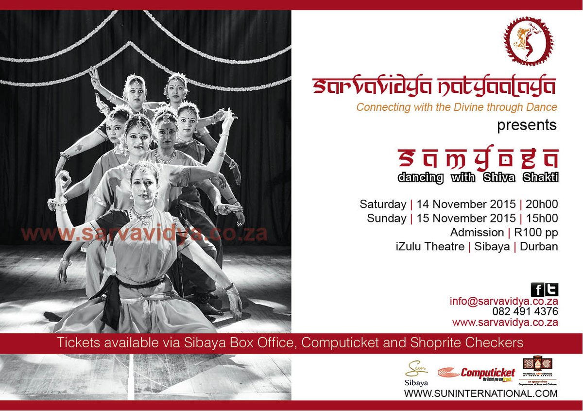 Kavs_Pillay's tweet photo. @SibayaCasino @Lotusfm @SarvavidyaN Durban we are one week away from showcasing our work! #Samyoga #SVN https://t.co/p9solDkPTf