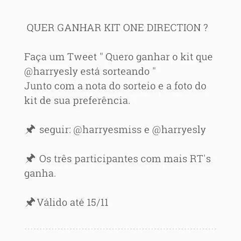 natrstan's tweet photo. Quero ganhar o kit que a @harryesly está sorteando https://t.co/Z4o4EriAx8
