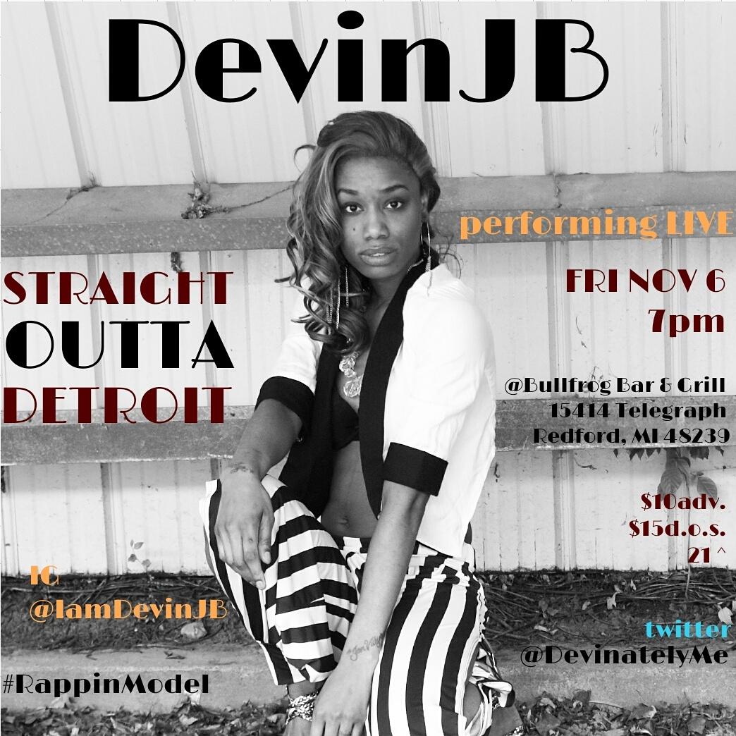 IamDevJB1's tweet photo. Artist Of The Year Awards
DevinJB
#RappinModel #SultrySingerRapBarz #Detroit #unsigned #DevinatelyTheBest https://t.co/DgFbBcNbxF