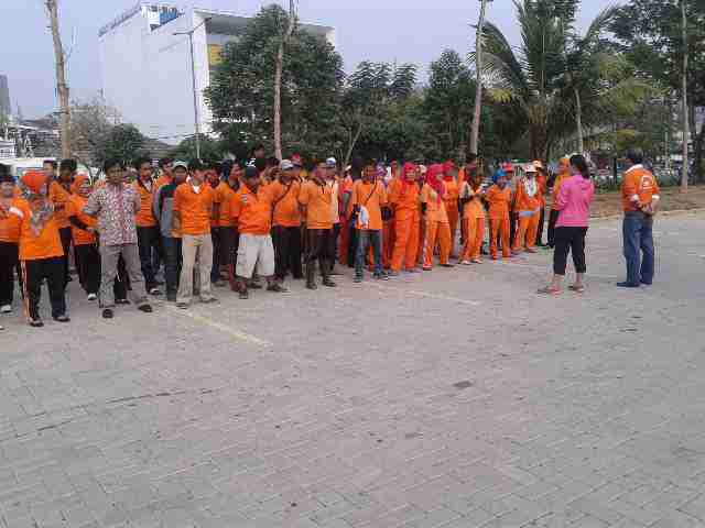 Apel Persiapan Gerakan Pungut Sampah , Lokasi Waduk Pluit / Penjaringan