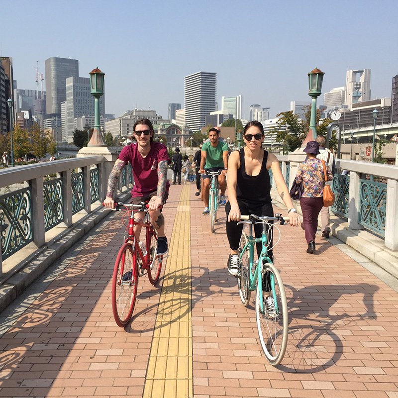 Bob_OGTB's tweet photo. First stop #Nakanoshima!
Here our guide Sam gives us a little background about #Osaka...
#cycleosaka #bikeride https://t.co/znP7MOlWsS
