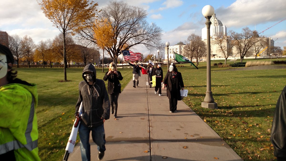 MillionMaskMN's tweet photo. We are Anonymous. We are legion. #MMM2015 https://t.co/9g2lS7pgvc
