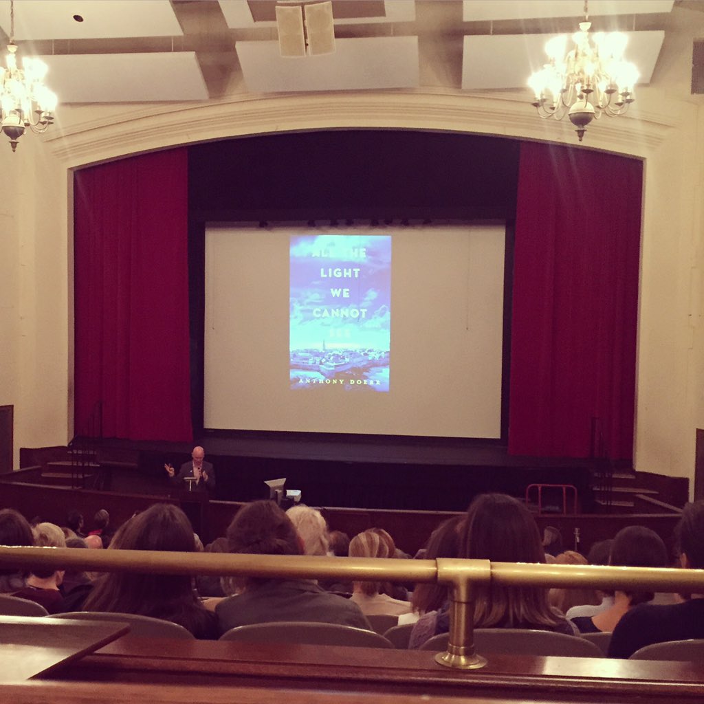 Anthony Doerr giving a fantastic talk at the inaugural Rye Reads event this evening.