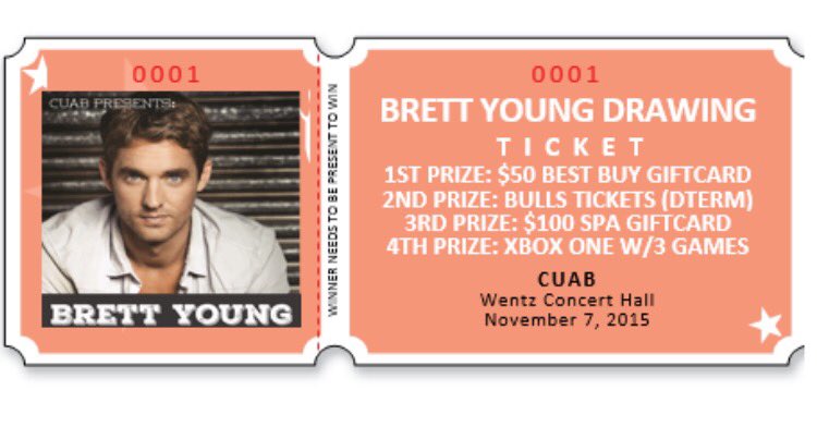 ncc_wpb's tweet photo. CARDINALS: Come to the WAC Front desk from 12:30PM tomorro until 6PM Saturday to enter our @BrettYoungMusic drawing! https://t.co/E7f8hFdQX0