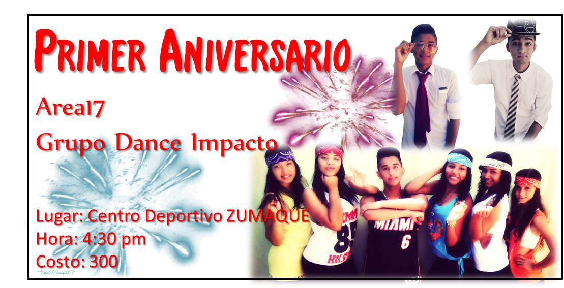 elcotillonfm's tweet photo. " Somos El Programa Oficial De este Gran Evento Artístico en su Primer Aniversario #Área17 y #GrupoDanceImpacto. https://t.co/mWLxwsGpeA