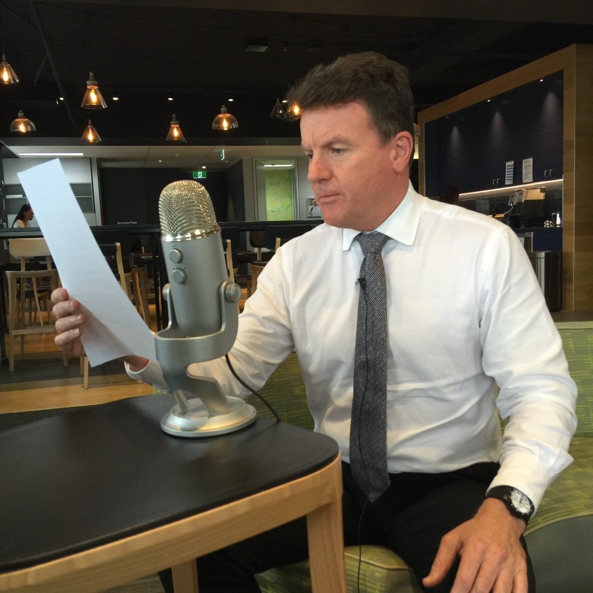 Recording the introduction today for our @CCER_work #faithatwork podcast with @jrobertsonmp. More details to come.