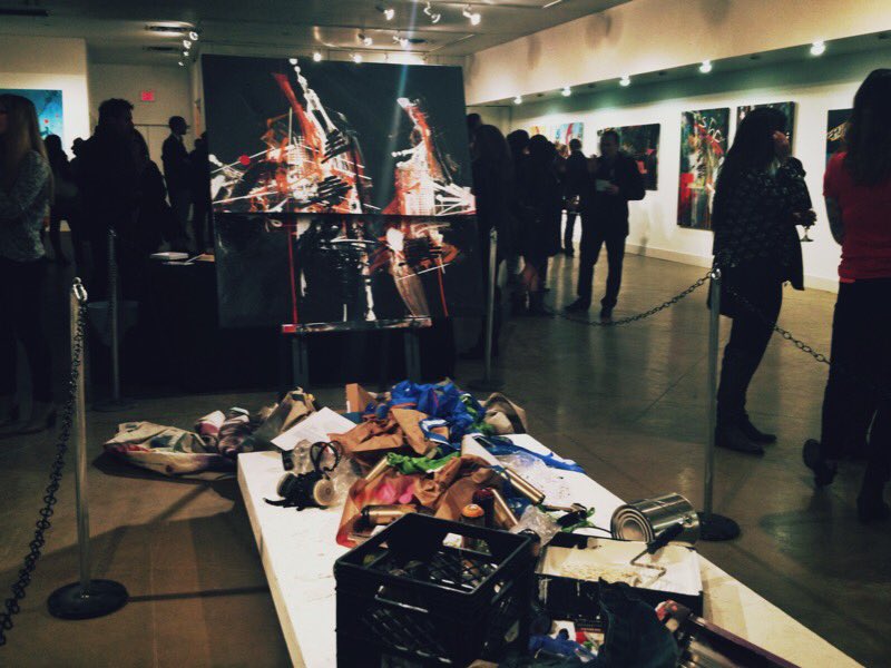 Sh_lbiLynn's tweet photo. So stoked to see #davidbrunning #lostintransition show tonight 😍 #art #graffiti #yycarts #yyc https://t.co/0xxwDi7Xrr