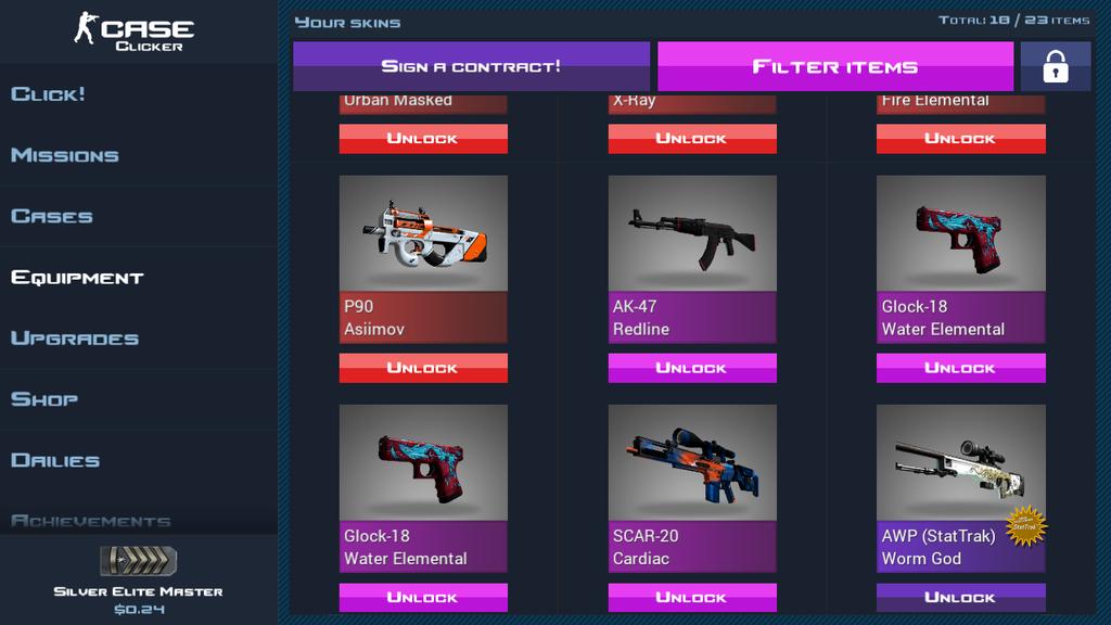 DemonKnifes's tweet photo. My collectiok on Case Clicker @FaZe_Rain.   @Banks https://t.co/vdMXTRYXKW