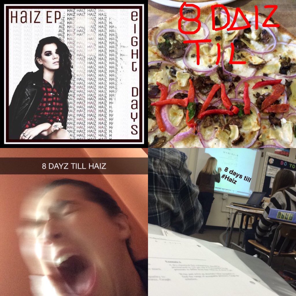 HaileeSteinfeld's tweet photo. 8 DAYZ till HAIZ

And I can't wait for you to hear it. 
#HaizEP 🤗😈💁🏻 https://t.co/DTRmPErJHL