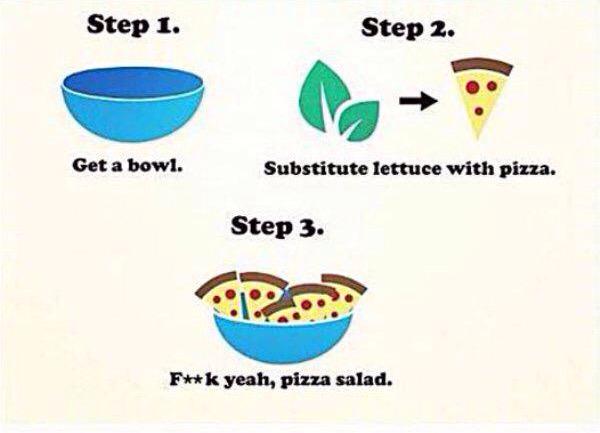 CauseWereGuys's tweet photo. How I make a salad https://t.co/PlgPOpKDdy
