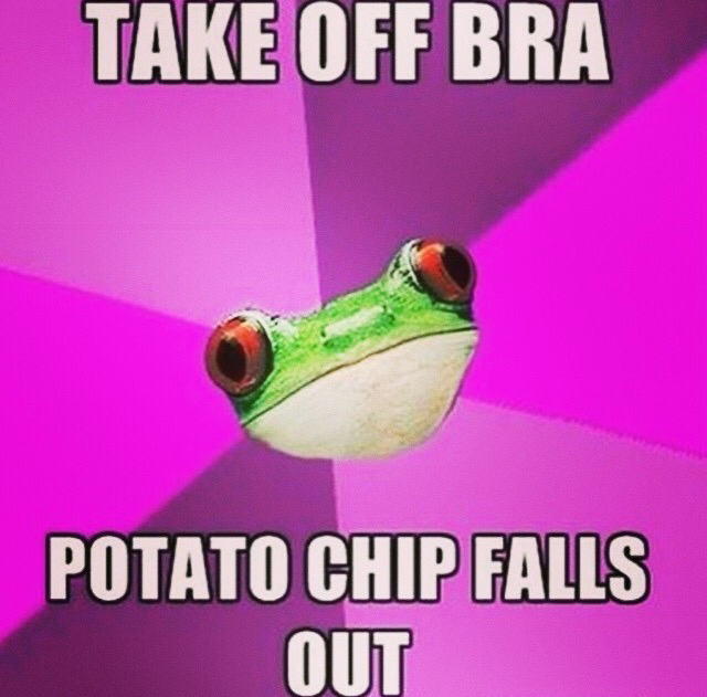 mad4bras's tweet photo. The struggle is real #bustygirlproblem #potatochips #thestruggle #savingthatforlater https://t.co/UYfUmd6YqU