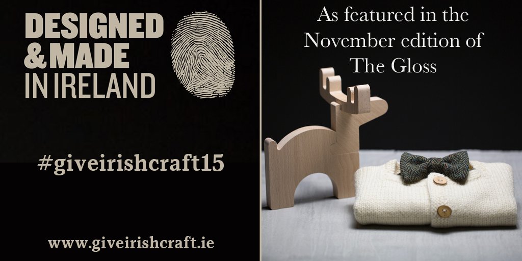 Look what we found in <a href="/TheGlossMag/">TheGlossMag</a> yesterday. A beautiful mag filled with #giveIrishcraft design classics. TY