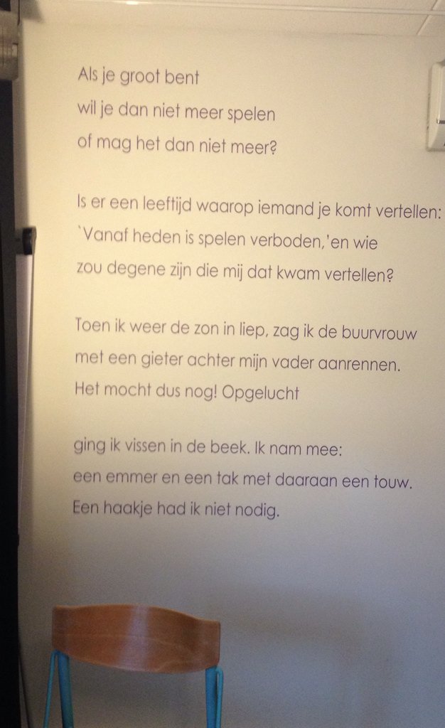 halmansbakker's tweet photo. Leuk bammetje, zelfs de ruimte nodigt uit om te spelen @ervarea https://t.co/UVFXBWxQxK