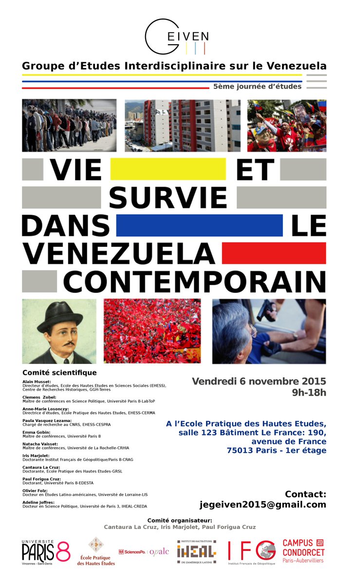 AUJOURD'HUI Journée d'études sur le Venezuela
