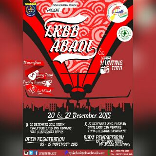 ppidepok13's tweet photo. Ayoo segera daftarkan team kalian di LKBB Abadi Kota Depok 2015 !!! Jangan sampai kalah cepat dengan yang lainnyaa.. https://t.co/nL4rcpFWce