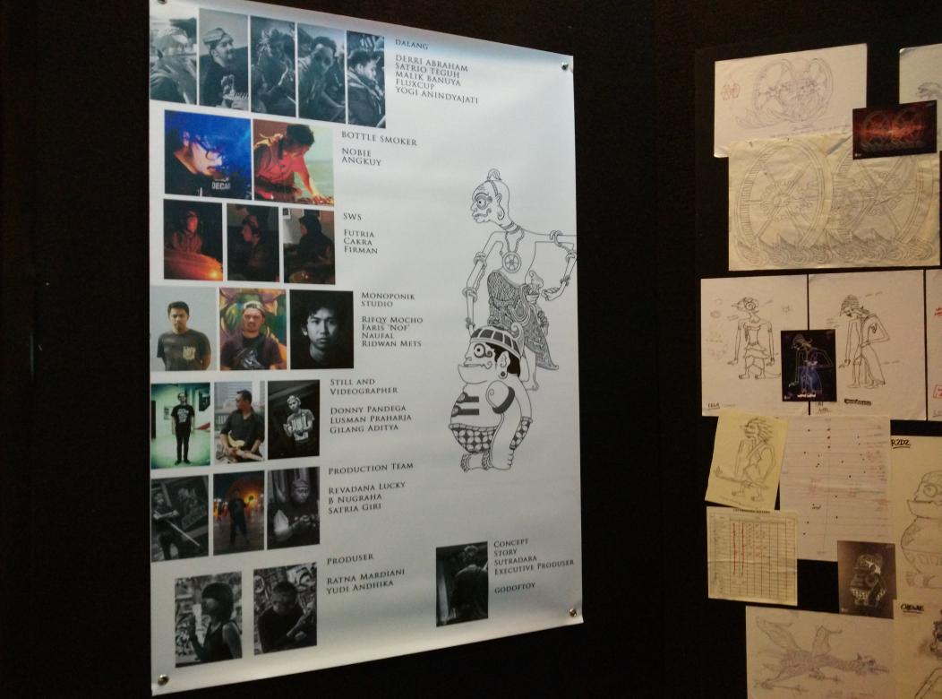 Credit Title for Wayang Lepas "Perang Bintang", one of exhibition panel at #SWWeekend2015