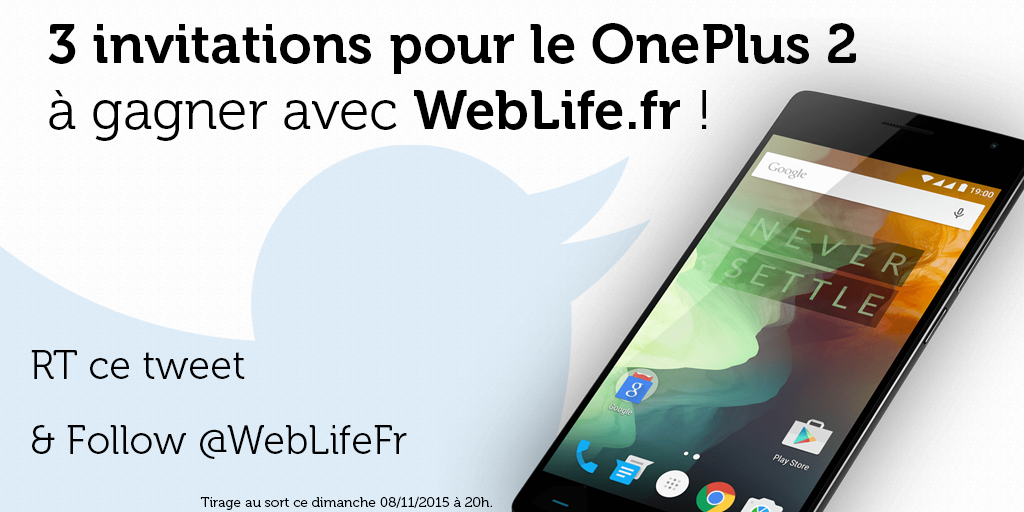 WebLifeFr's tweet image. Je joue avec @WebLifeFr pour gagner une invitation pour le OnePlus 2 ! bit.ly/1NT6DMM  #OnePlusTwoInvite