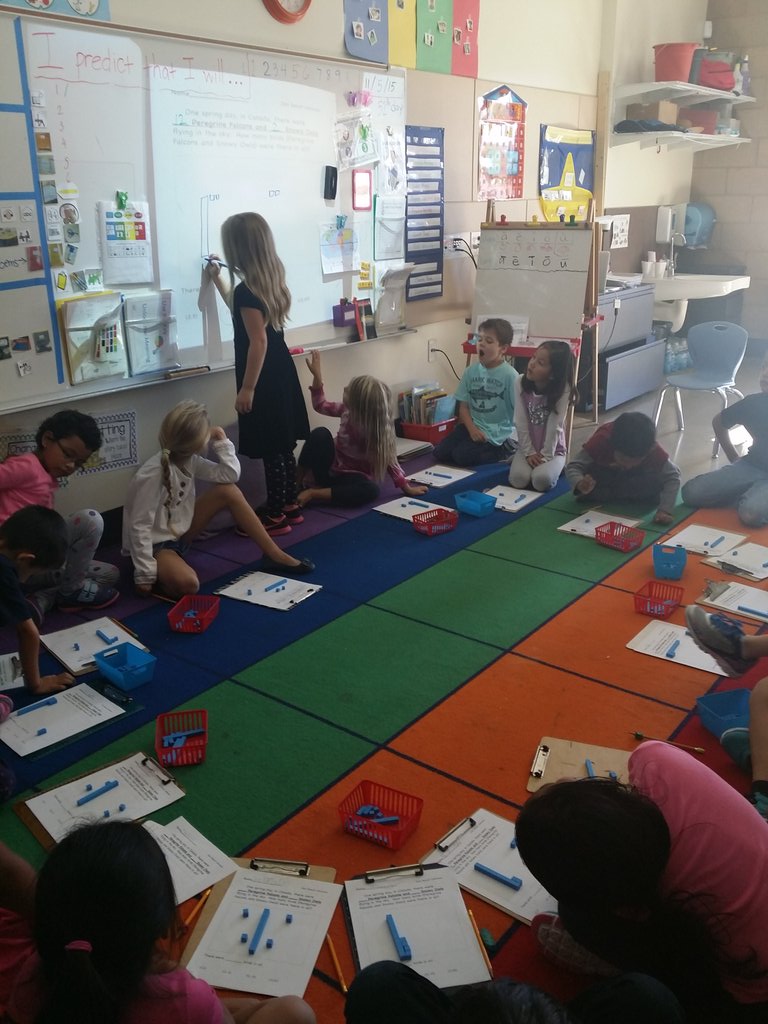 spark_hte's tweet photo. First graders solve story problems using math tools. #flightproject #CGImath #htenc @HTeNorthCounty https://t.co/LrYET13pi3