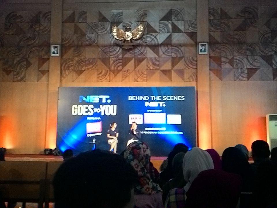 icafitria's tweet photo. seru denger pnjelasan @NET_CJ, dapet ilmunya..sesuai dgn moto nya, everybody can be a journalis! #NETgoestoyouBDG https://t.co/oBzQWUOkXl