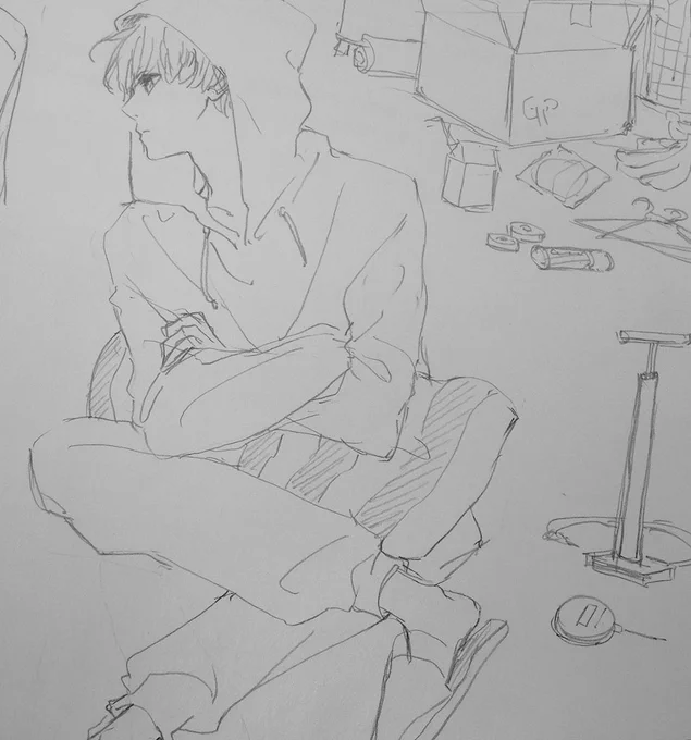 部屋が散らかってるなぁ 