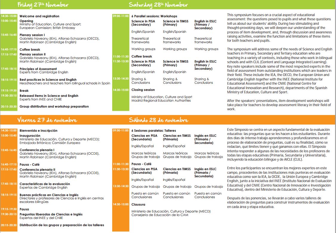 educaINEE's tweet photo. #Educación en #Ciencias e #Inglés 27-28N https://t.co/SKTL4WpMib talleres prácticos #TIMSS #PISA #EECL ¡inscríbete! https://t.co/UoDhbpj3Jx