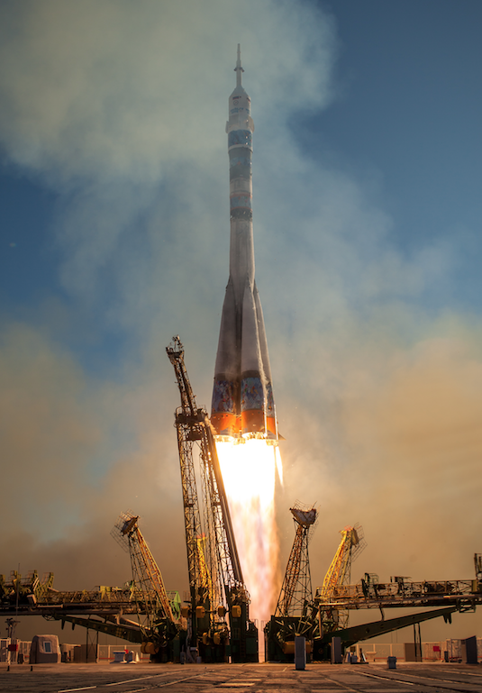 ShuttleAlmanac's tweet photo. Nov. 6, 2013 - Soyuz-TMA11M launches from Baikonur to the #ISS carrying Tyurin, @AstroRM & @Astro_Wakata #Exp38/39 https://t.co/HPJr0Fxb7P