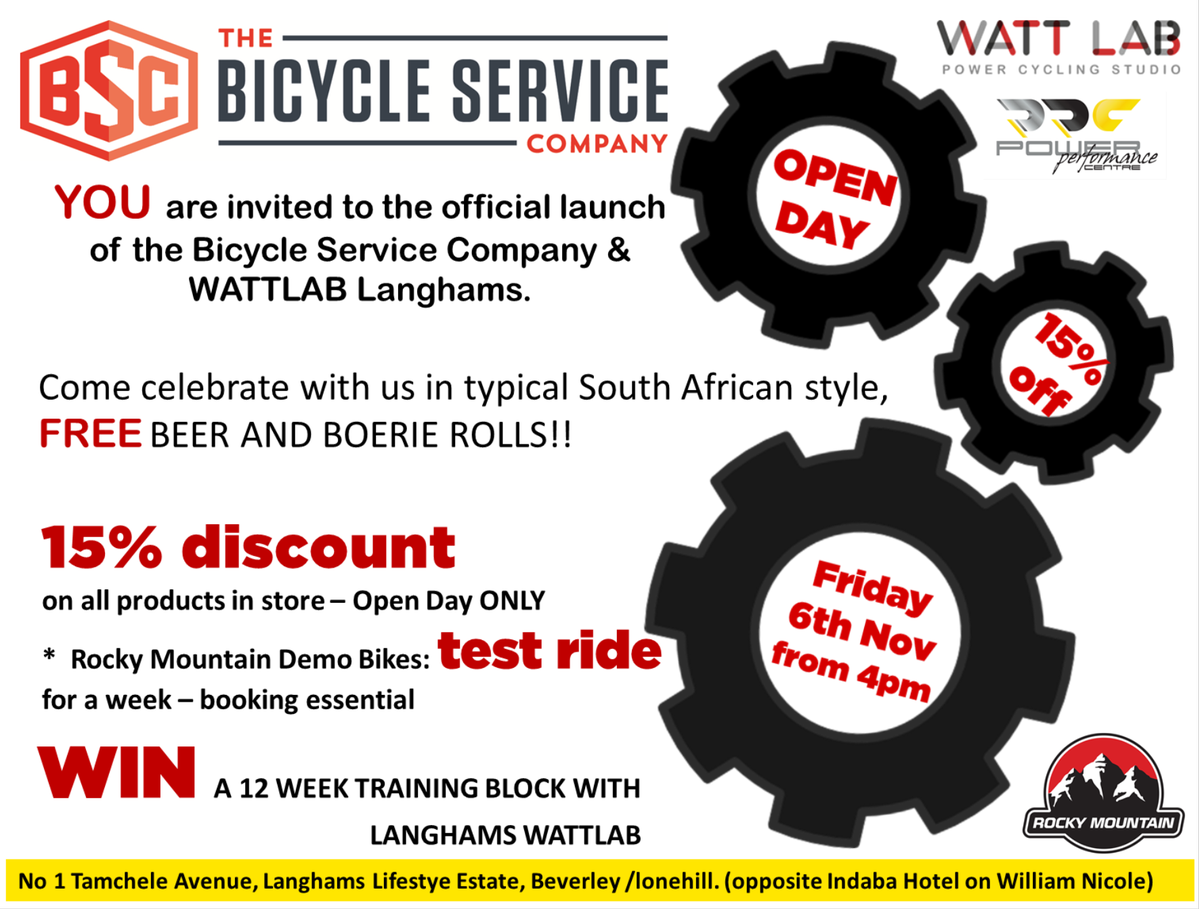 ppclanghams's tweet photo. Join us for a drink &amp; a boerie roll this afternoon. Test rides, specials, competitions, FUN! https://t.co/xA3ZiOEbF4
