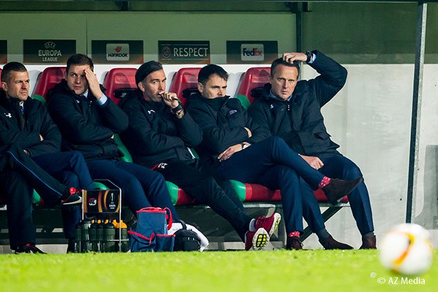 AZAlkmaar's tweet photo. Fotoverslag van een pijnlijke avond in Augsburg staat op AZ.nl: https://t.co/V1Lo1GJVW0 #augaz [Foto's: @edvandepol] https://t.co/CRWbpBVuFo