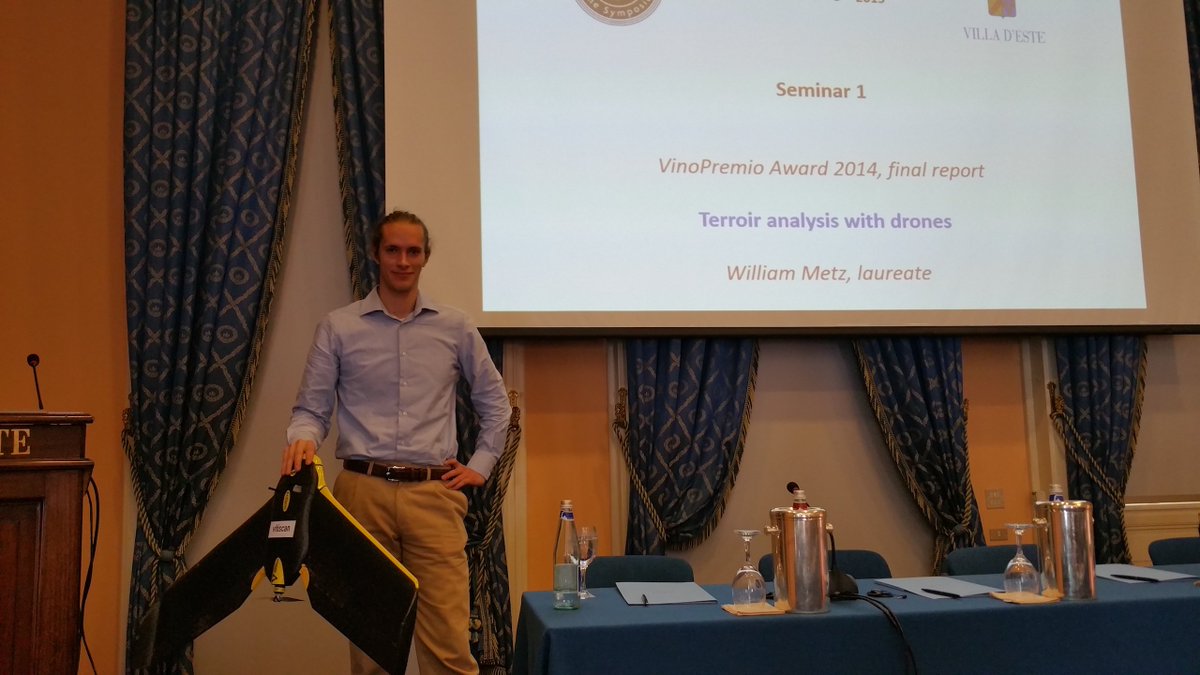 villadesteWS's tweet photo. #VDEWS Seminar 1 : VinoPremio Award 2014, final report : «Terroir analysis with drones» by William Metz https://t.co/oRSmSRQg3p