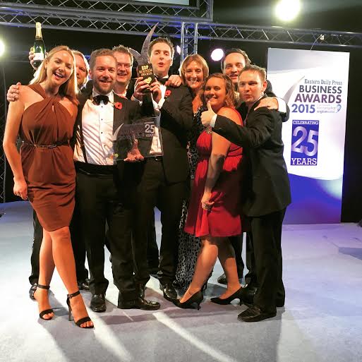 Woohoo! We're as pleased as punch to have won the Best Employer Award at the <a href="/edpbusiness/">EDP Business</a> #edpbizawards last night.