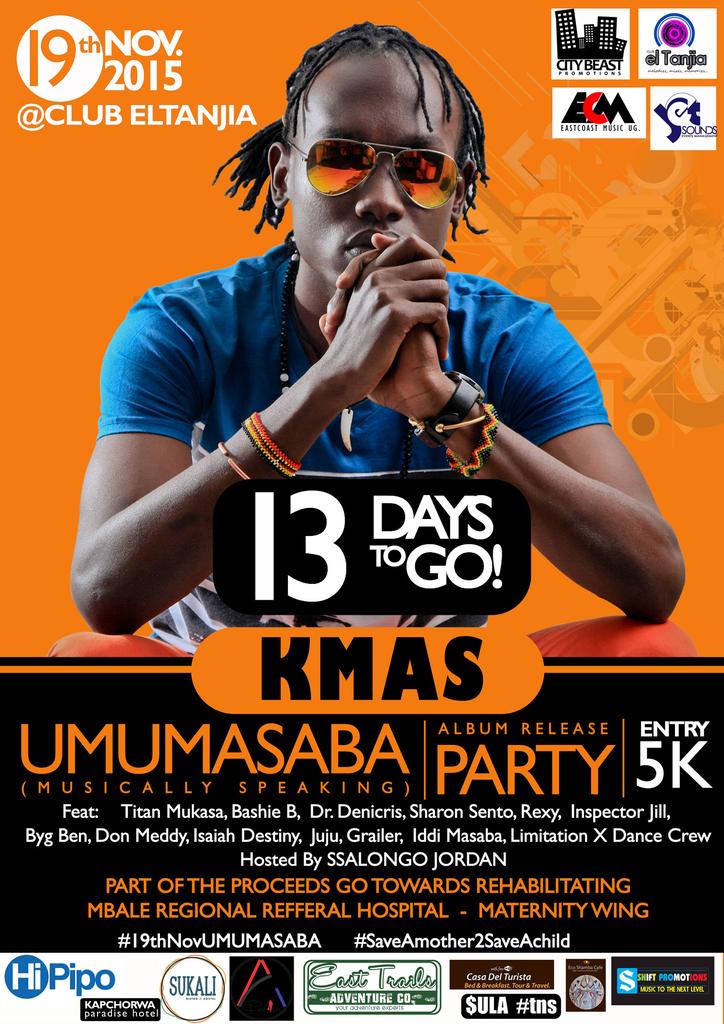 DrDenicris's tweet photo. Tickets at Casa &amp; Sukali #5000ugsh cl @KmasMuzik 0703870274  #19thNovUMUMASABA @ClubEltanjia #SaveAmother2SaveAchild https://t.co/UzsDRZLbOR