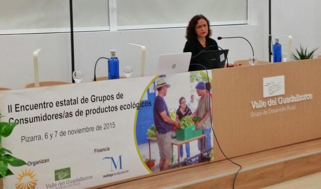 Lola Raigón,presidenta @SEAE_Agroecolog inicia el Encuentro hablando de #Calidad #organoléptica y #circuitosCortos