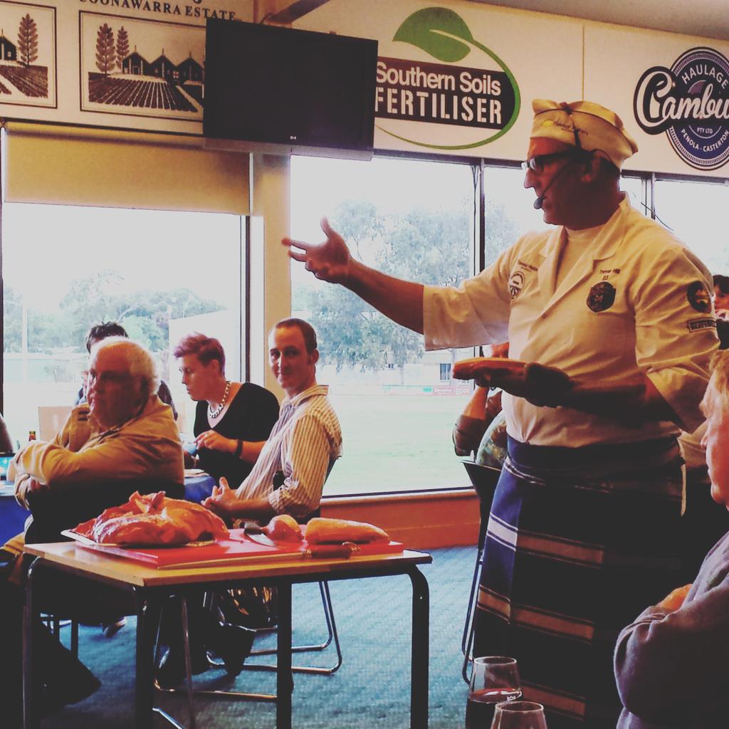 kate_fairlie's tweet photo. Trevor Hill from Bruce Meats, talking about cuts and the future at #sgcc presentations #carcasecomps #beef #butcher https://t.co/AUuNIEif6q