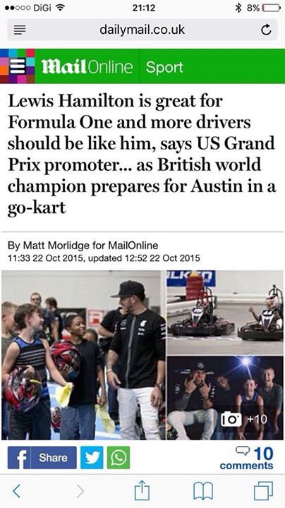LMEGroup's tweet photo. Lewis Hamilton Campeón del Mundo de #F1 visita el Karting de Austin con los Karts OTL https://t.co/oxP2buMlz8