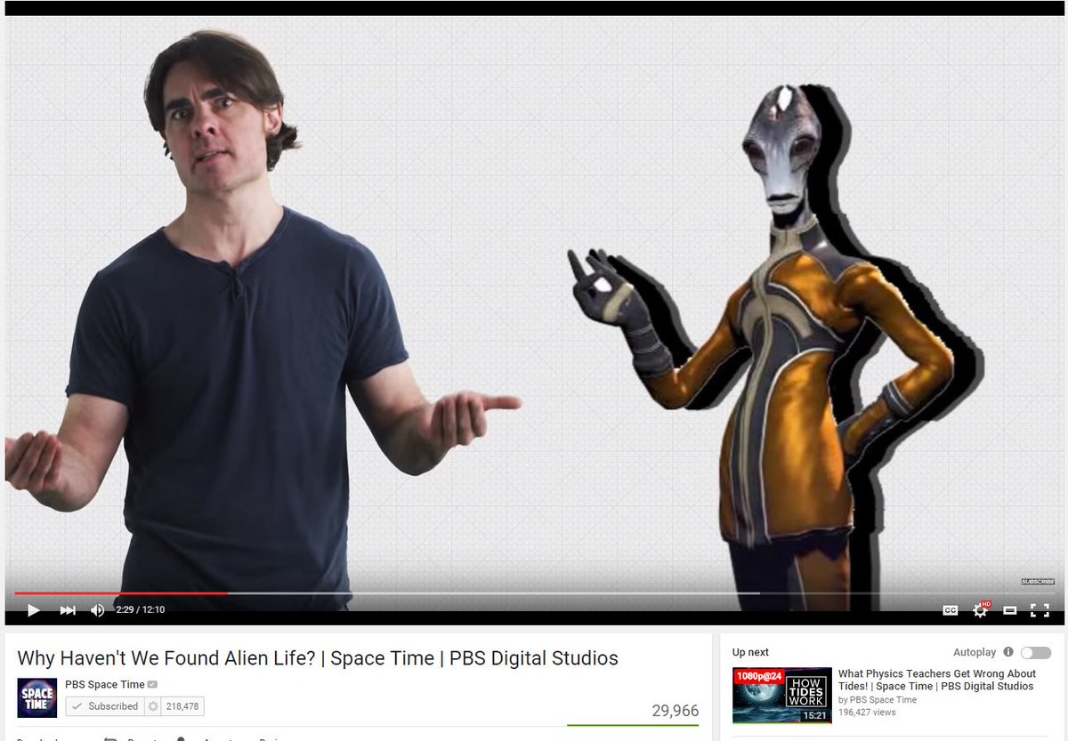 ludonarrator's tweet image. Thassit, favourite channel declaration. #PBSSpaceTime