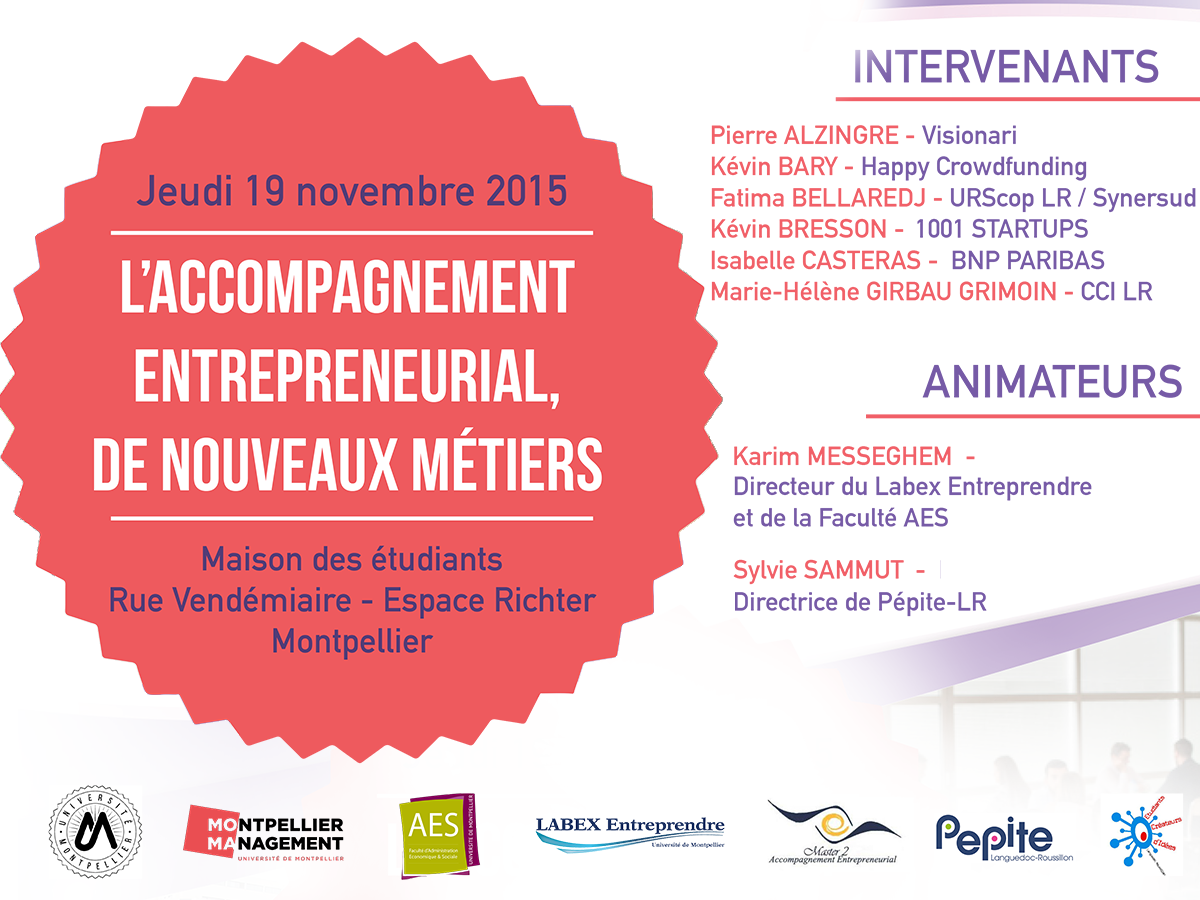 M2AE2015's tweet photo. #InscrivezVous 📢
Table Ronde "Les nouveaux métiers de l'accompagnement" ! https://t.co/UlJ0bWnUOM https://t.co/pLQQ1j0SjF