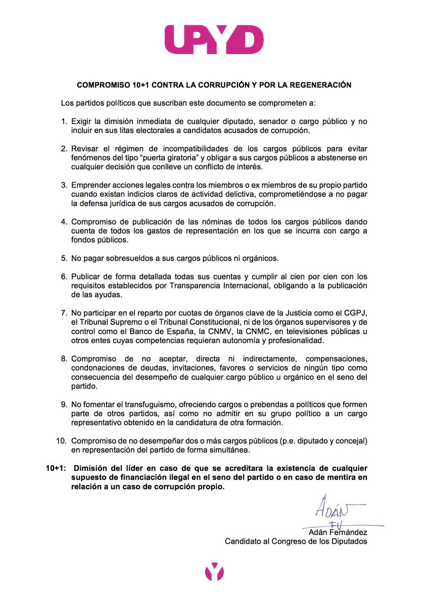 UPYDAsturias's tweet photo. Hola @PP_Asturias. El 28/10 os invitamos a adheriros a este compromiso contra corrupción.¿Cuál es vuestra respuesta? https://t.co/Y2dFZeMrSp